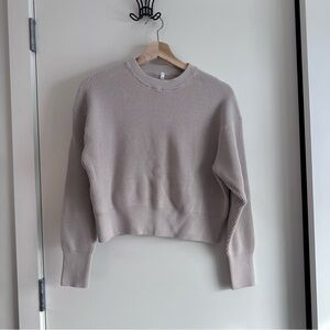 Warm sweater in stone color size M